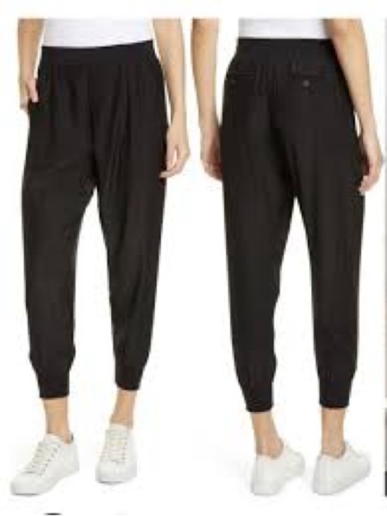 ATM Anthony Thomas Melillo Pants - ATM Anthony Thomas Melillo Black Cropped Jogger Pants